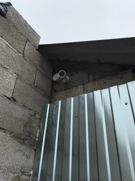 Установленная камера в частном доме